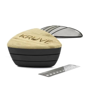 مصفاة قياس حجم الطحن المايكرون من كروف
KRUVE Sifter Base With 5 Interchangeable Grind Sieves Grinder Calibration Tool and Measuring Grind Size